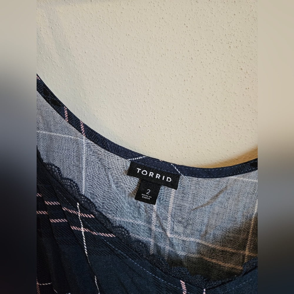 Torrid plaid tank top